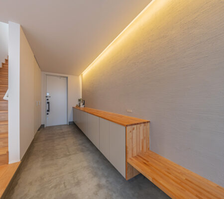 水性コンクリートステイン塗料「アクアカラー for floor」の塗装事例:住宅,クリア