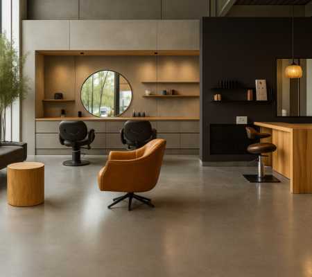 金属調水性塗料「塗るテクスチャーMETAL」の塗装事例：ショップ,ブラス