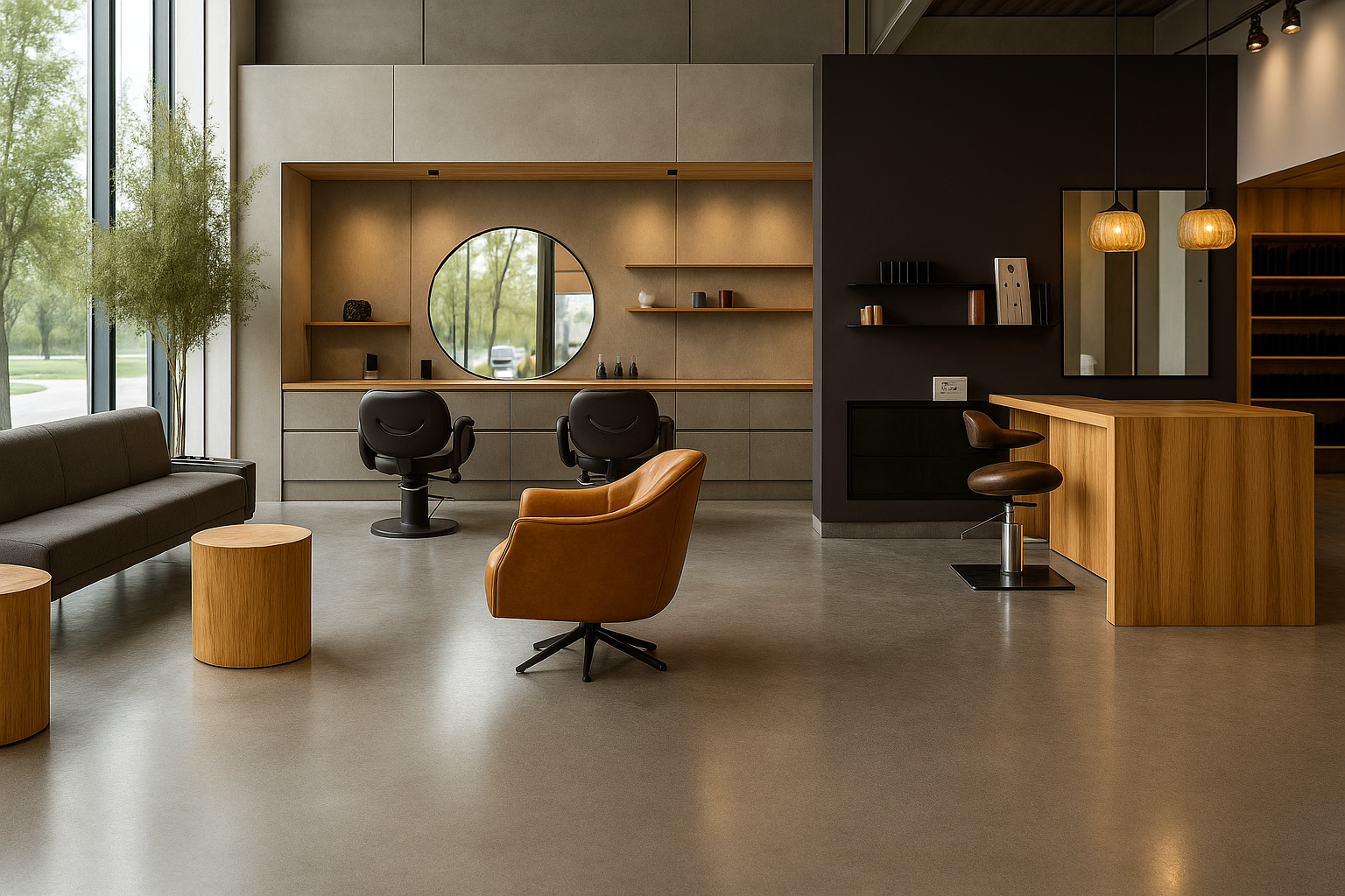 金属調水性塗料「塗るテクスチャーMETAL」の塗装事例：ショップ,ブラス