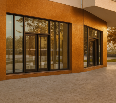 金属調水性塗料「塗るテクスチャーMETAL」の塗装事例：ショップ,カッパー