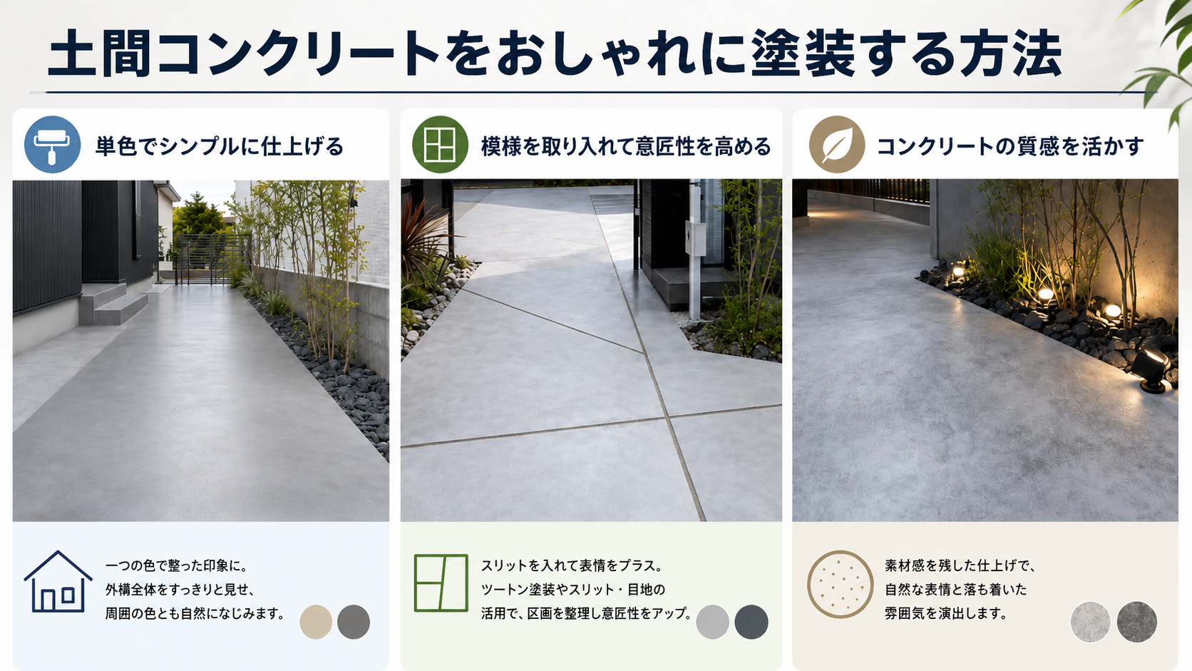 土間コンクリートをおしゃれに塗装する方法